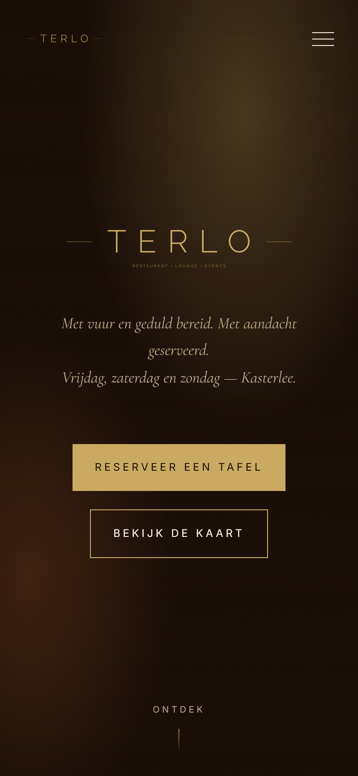 Terlo website door Altex Agency, mobiel